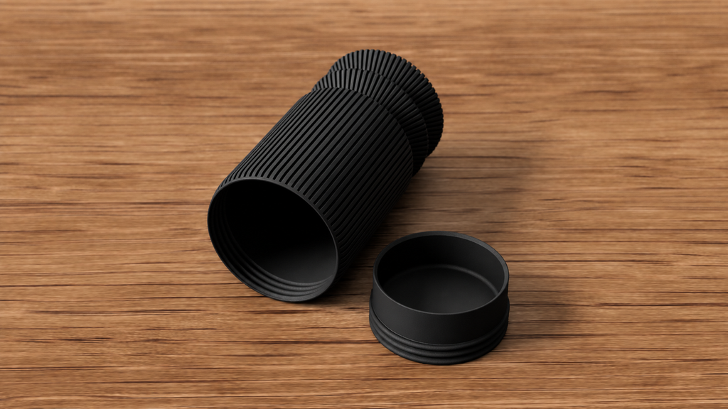 Tall Ribbed Tealight Holder