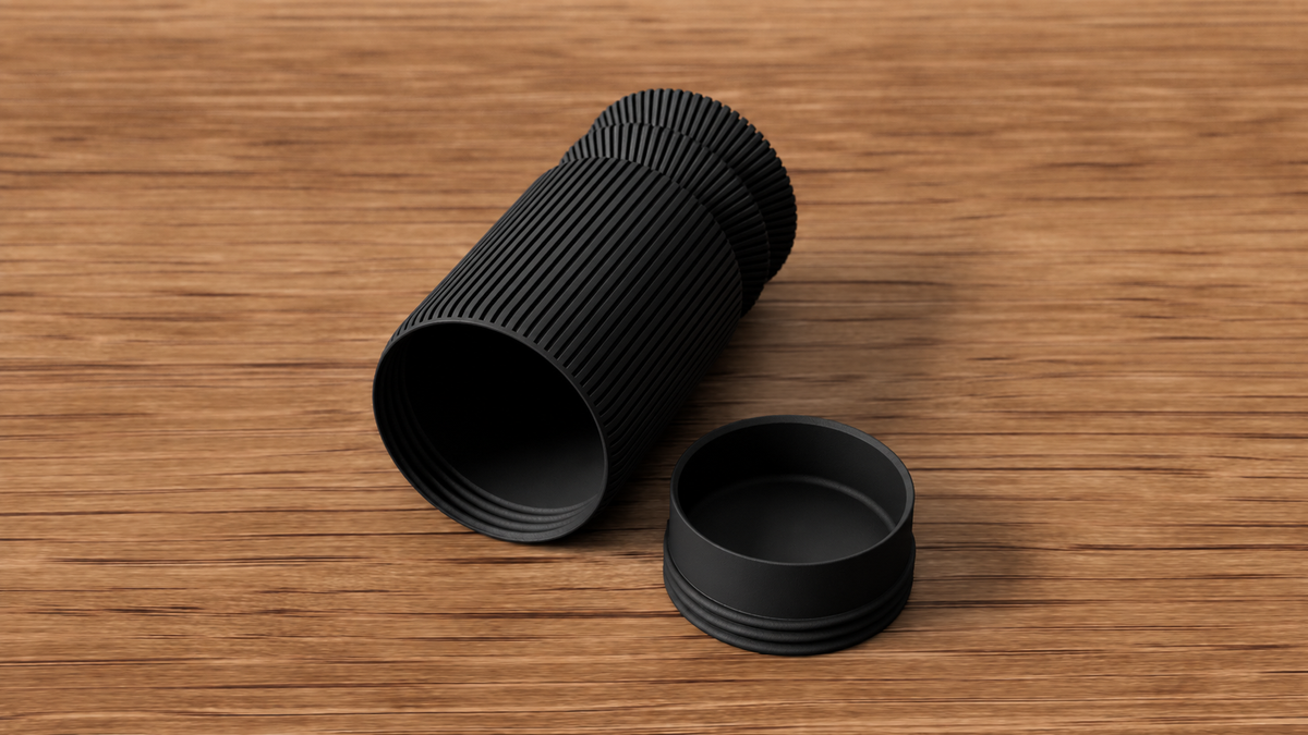 Tall Ribbed Tealight Holder