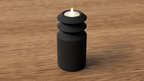 Tall Ribbed Tealight Holder