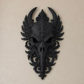 Gothic Raven Skull Wall Decor