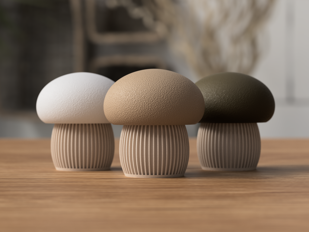 Japandi Mushroom Container