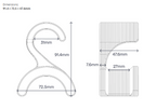 Ribbed Backpack & Bag Closet Hanger