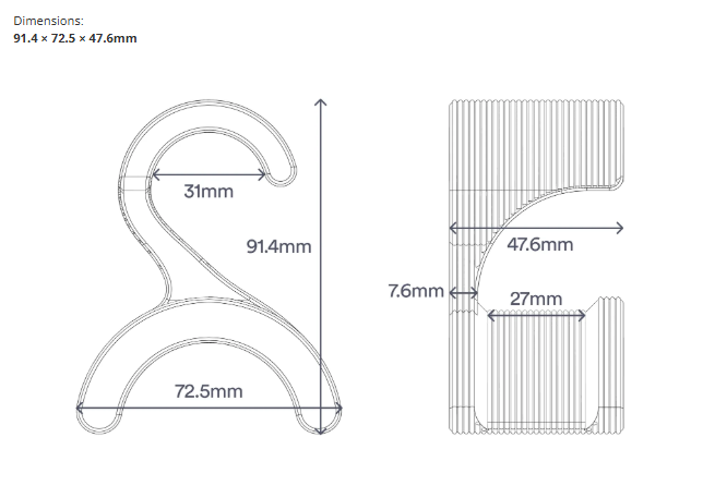 Ribbed Backpack & Bag Closet Hanger