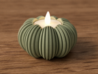 Ribbed Pumpkin Tealight Holder