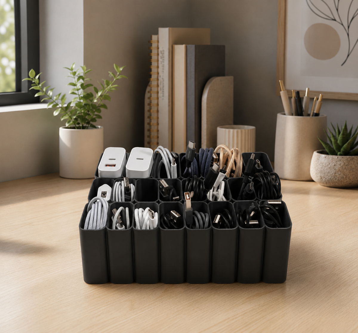 25 Slot Cable Organizer