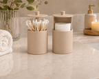 Cotton Swab & Round Holders Set