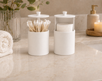 Cotton Swab & Round Holders Set