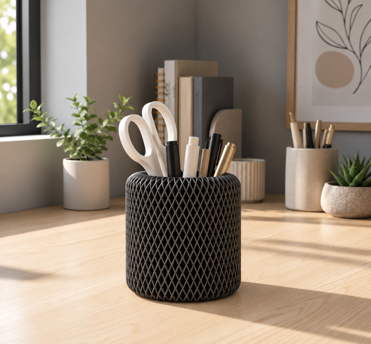 Lattice Pencil & Pen Holder