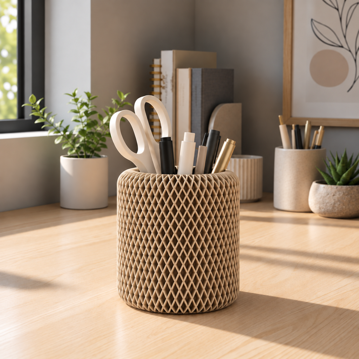 Lattice Pencil & Pen Holder