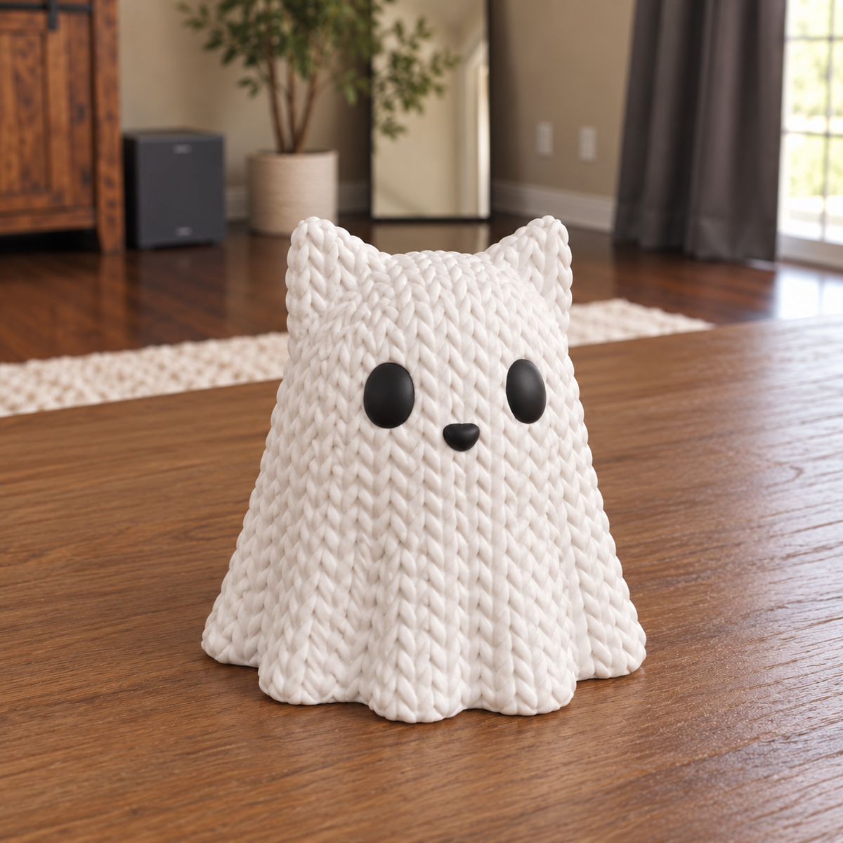 Knit-Style Pet Ghost Decor