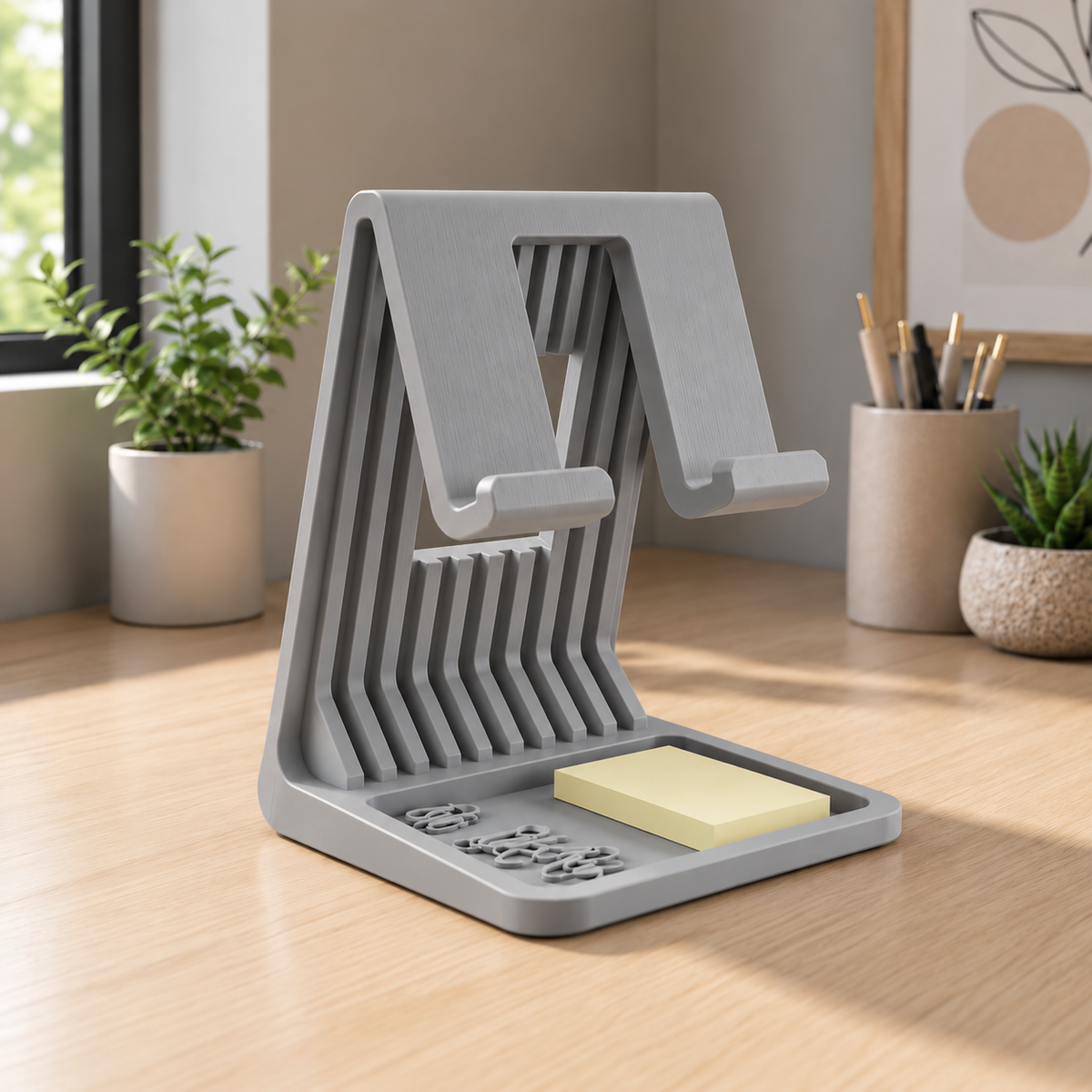 Raised iPad Stand w Organizer Tray