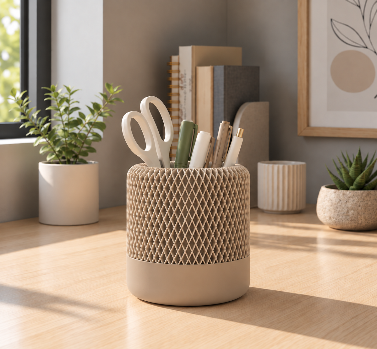 Lattice Pencil & Pen Holder