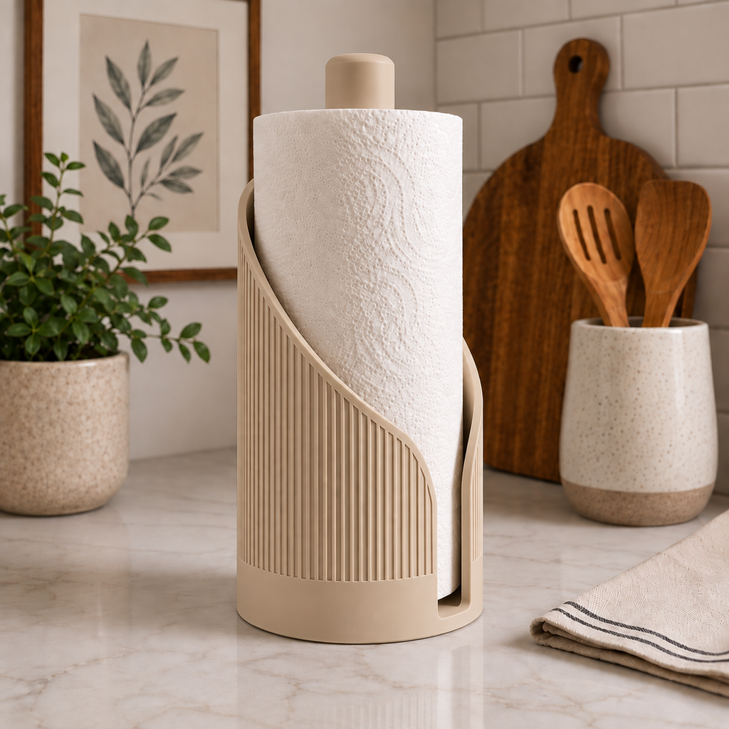Ribbed Paper Towel Holder