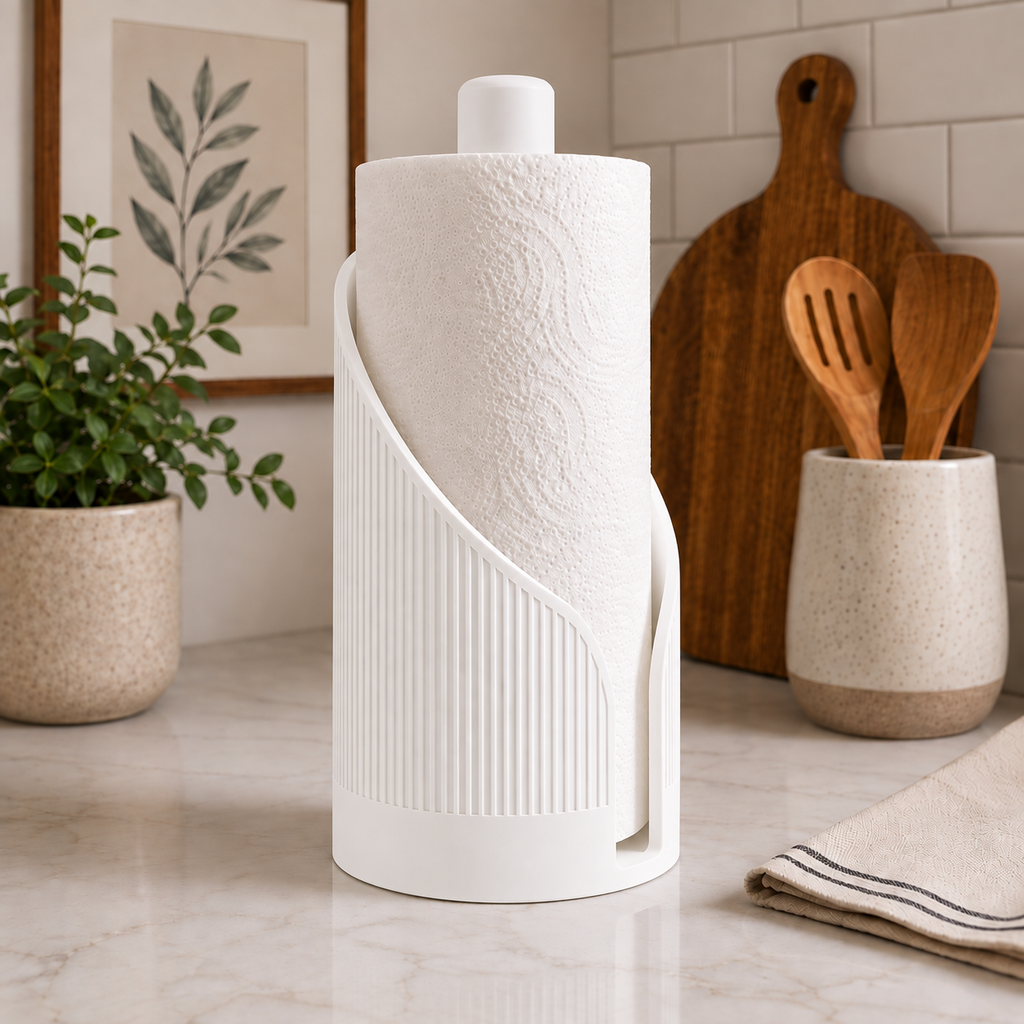 Ribbed Paper Towel Holder