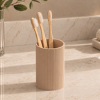 Ribbed Toothbrush Holder