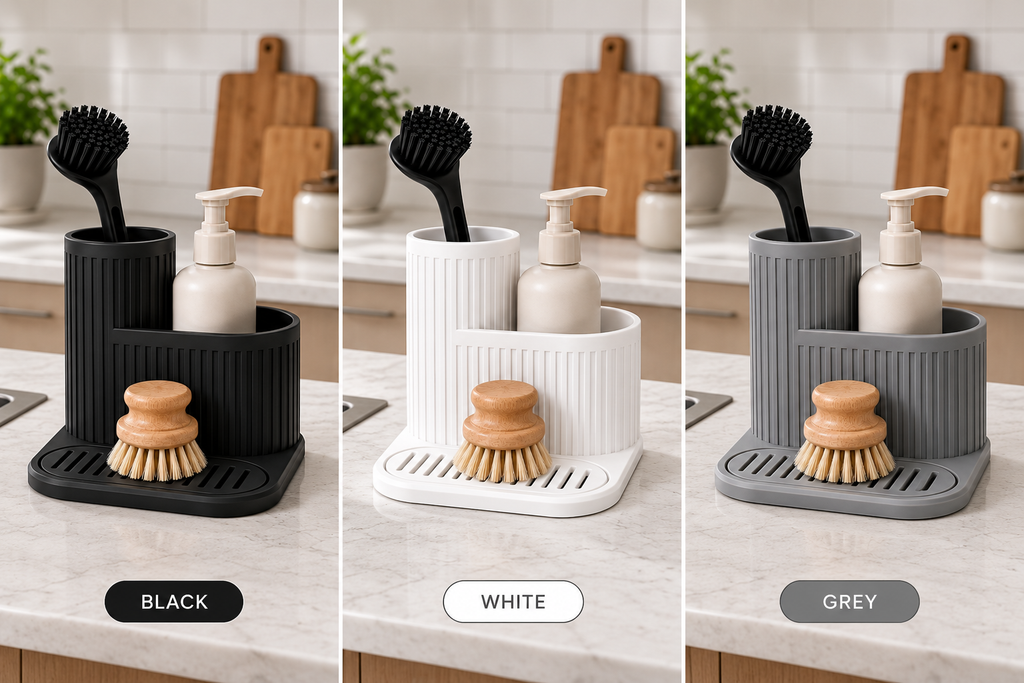 Kitchen Sink Organizer with Drain Tray