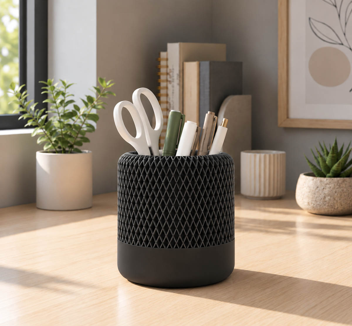 Lattice Pencil & Pen Holder