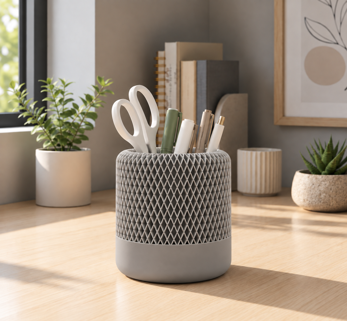 Lattice Pencil & Pen Holder
