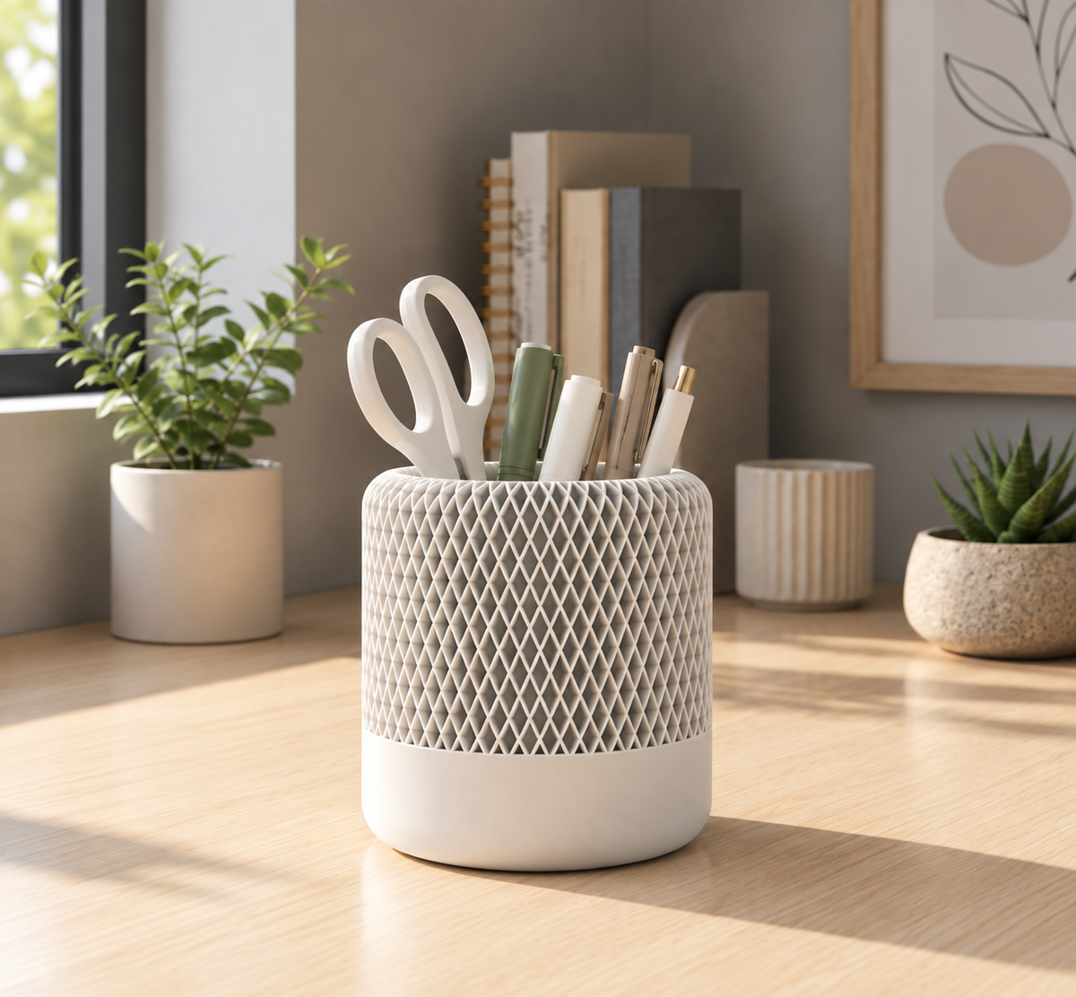 Lattice Pencil & Pen Holder